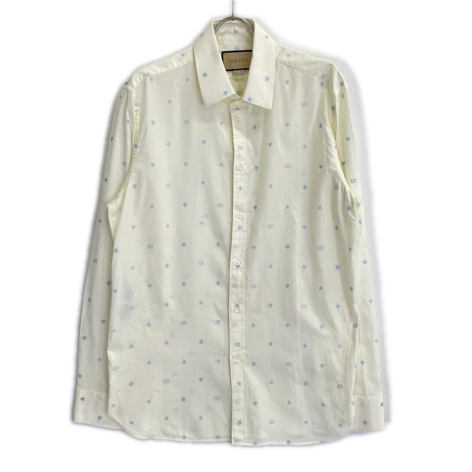 Gucci Ivory GG Star Shirt 17
