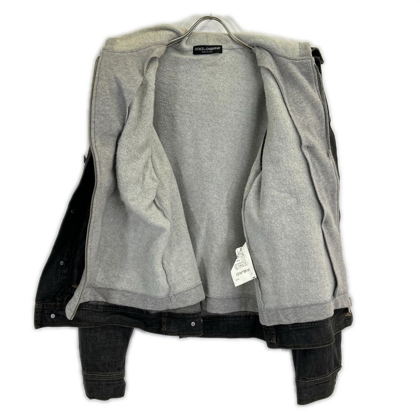 Dolce & Gabbana Hoodie Docking Denim Jacket 50 — view 3