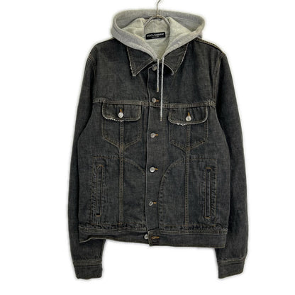 Dolce & Gabbana Hoodie Docking Denim Jacket 50