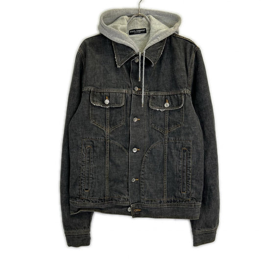 Dolce & Gabbana Hoodie Docking Denim Jacket 50