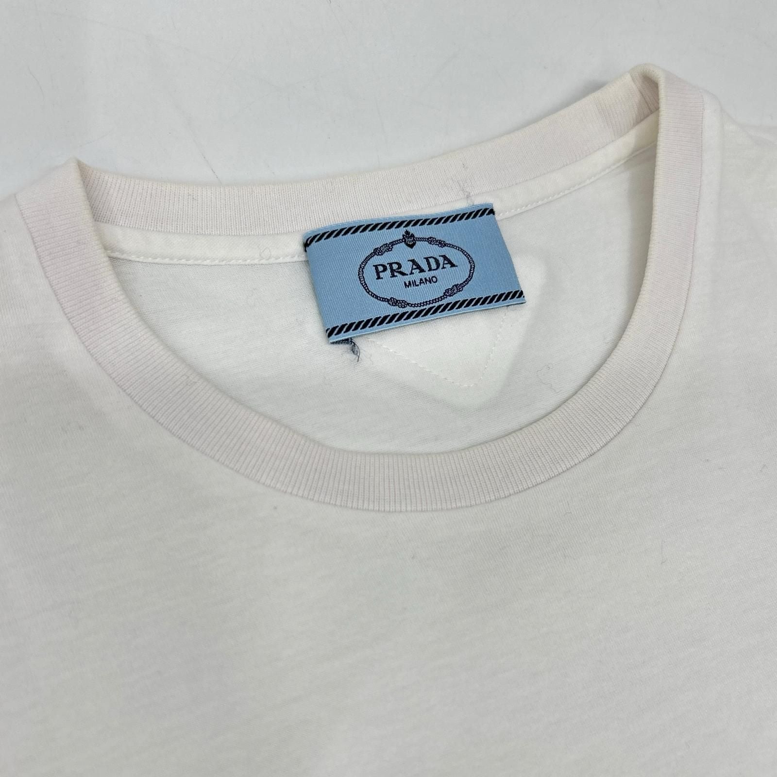 Prada Made White Cotton T-Shirt — view 8