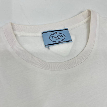 Prada Made White Cotton T-Shirt — view 8
