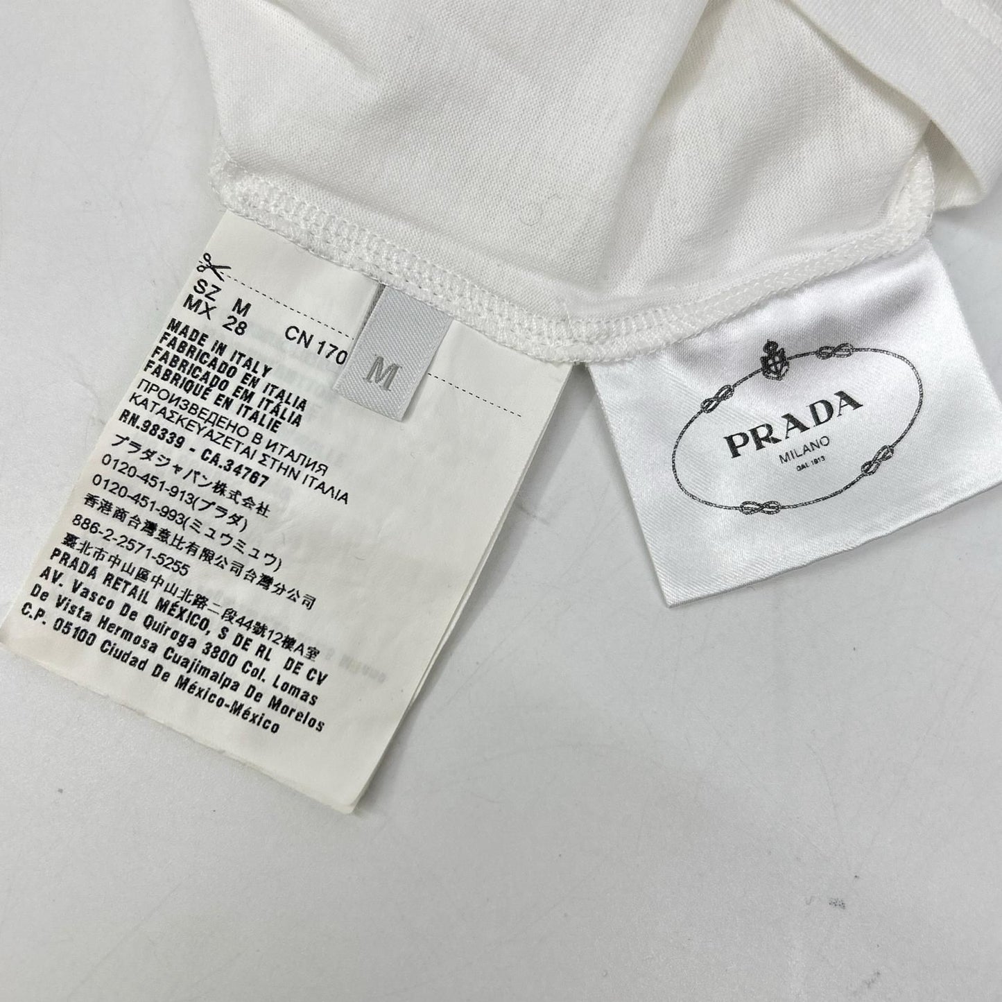Prada Made White Cotton T-Shirt — view 4
