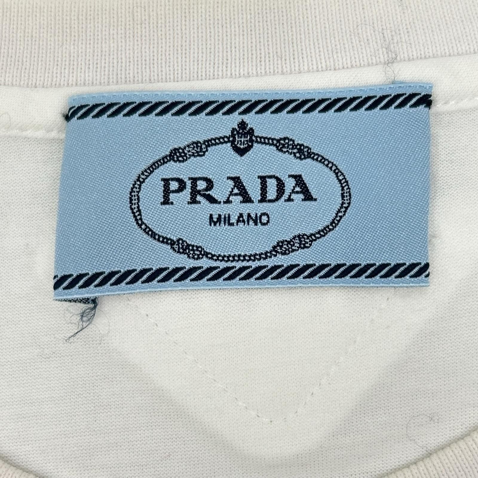 Prada Made White Cotton T-Shirt — view 3
