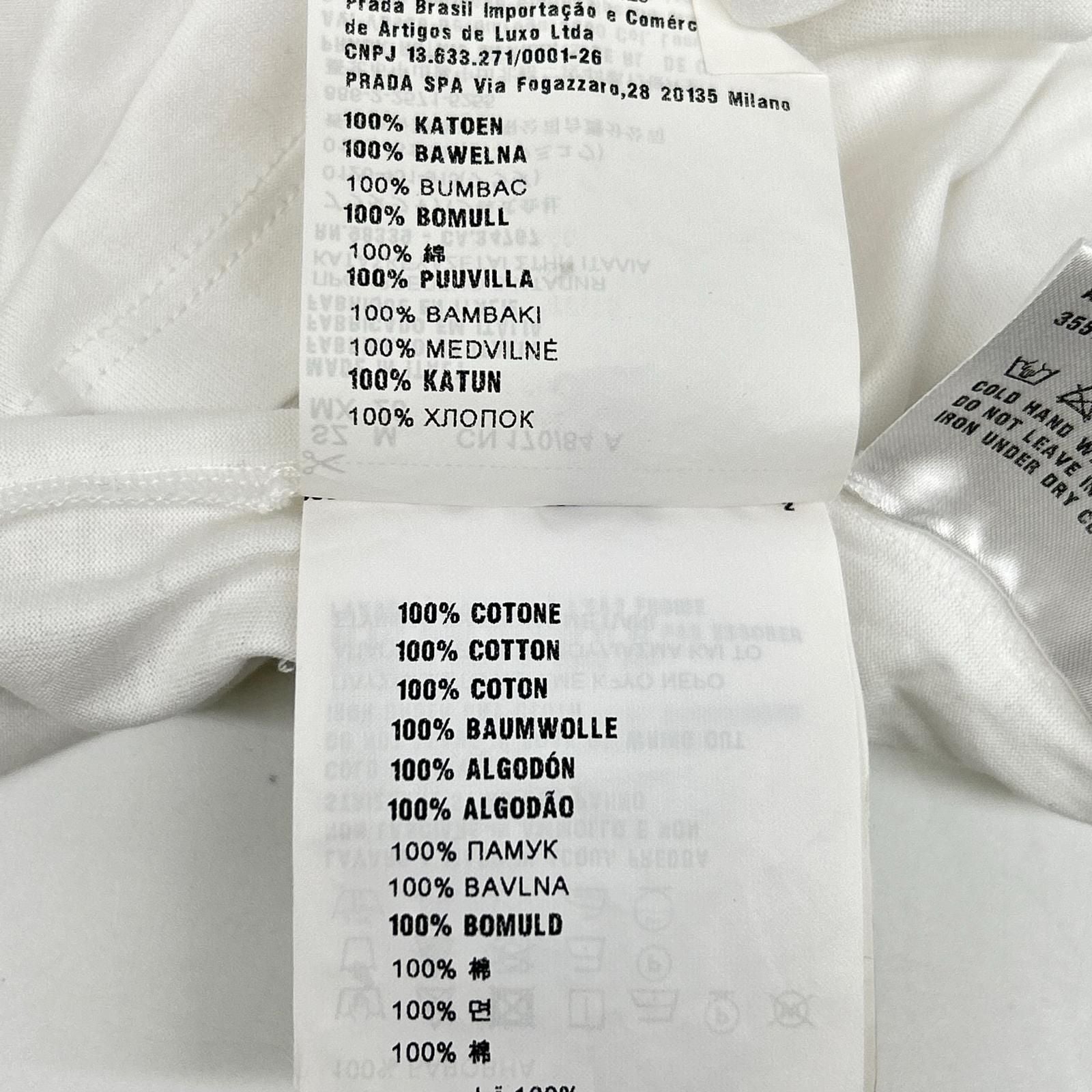Prada Made White Cotton T-Shirt — view 5