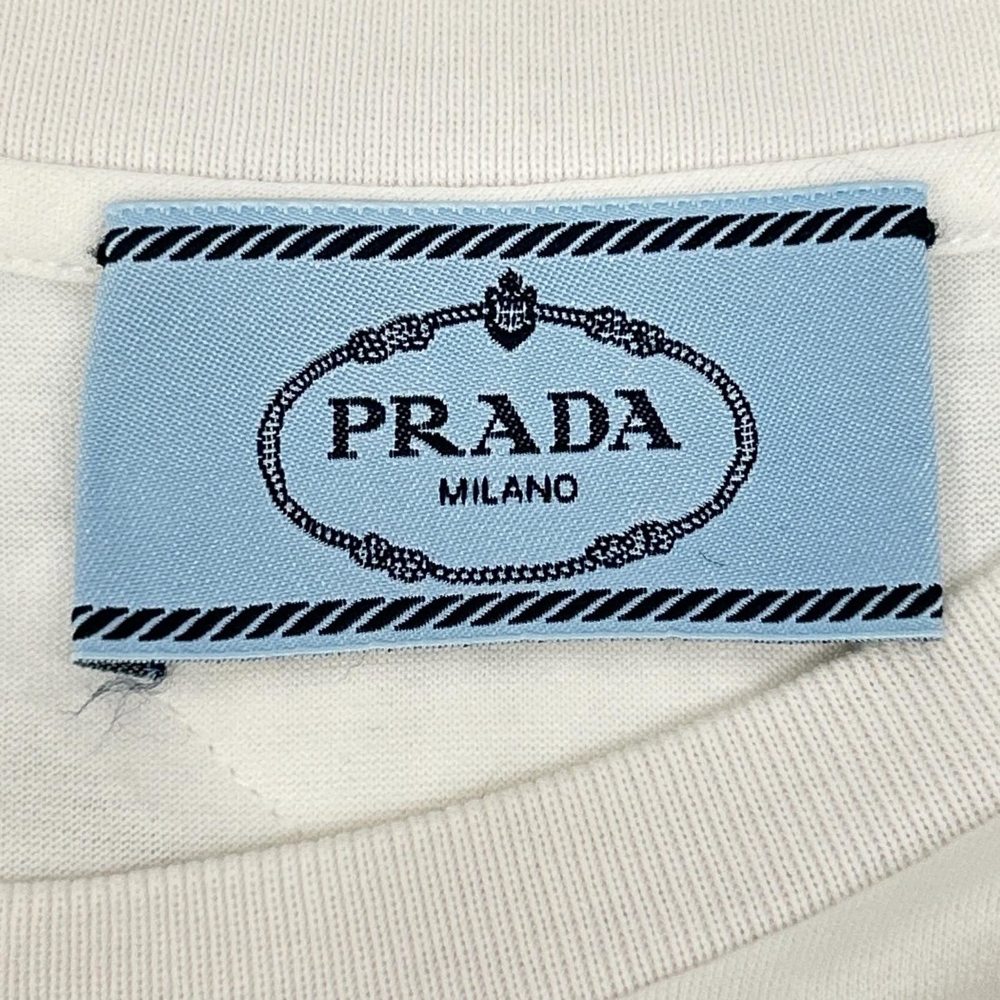 Prada Made White Cotton T-Shirt — view 3