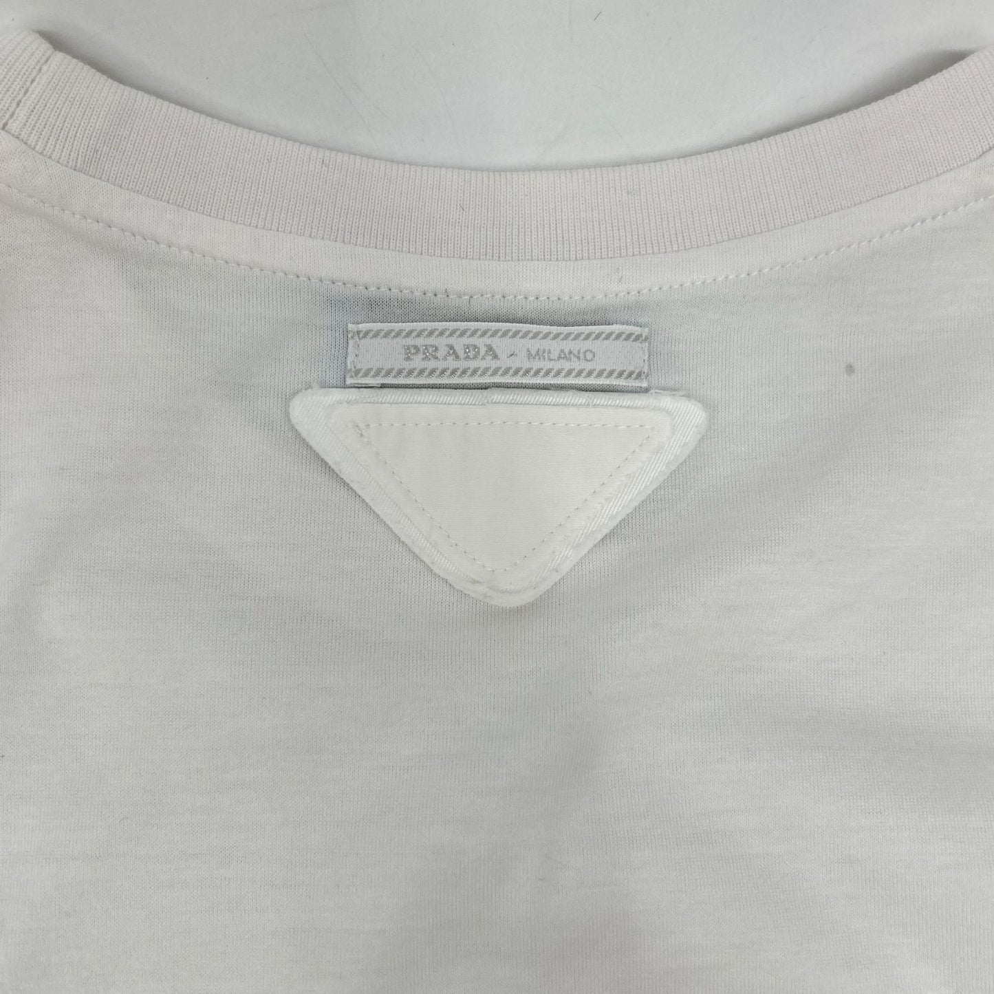 Prada Made White Cotton T-Shirt — view 9