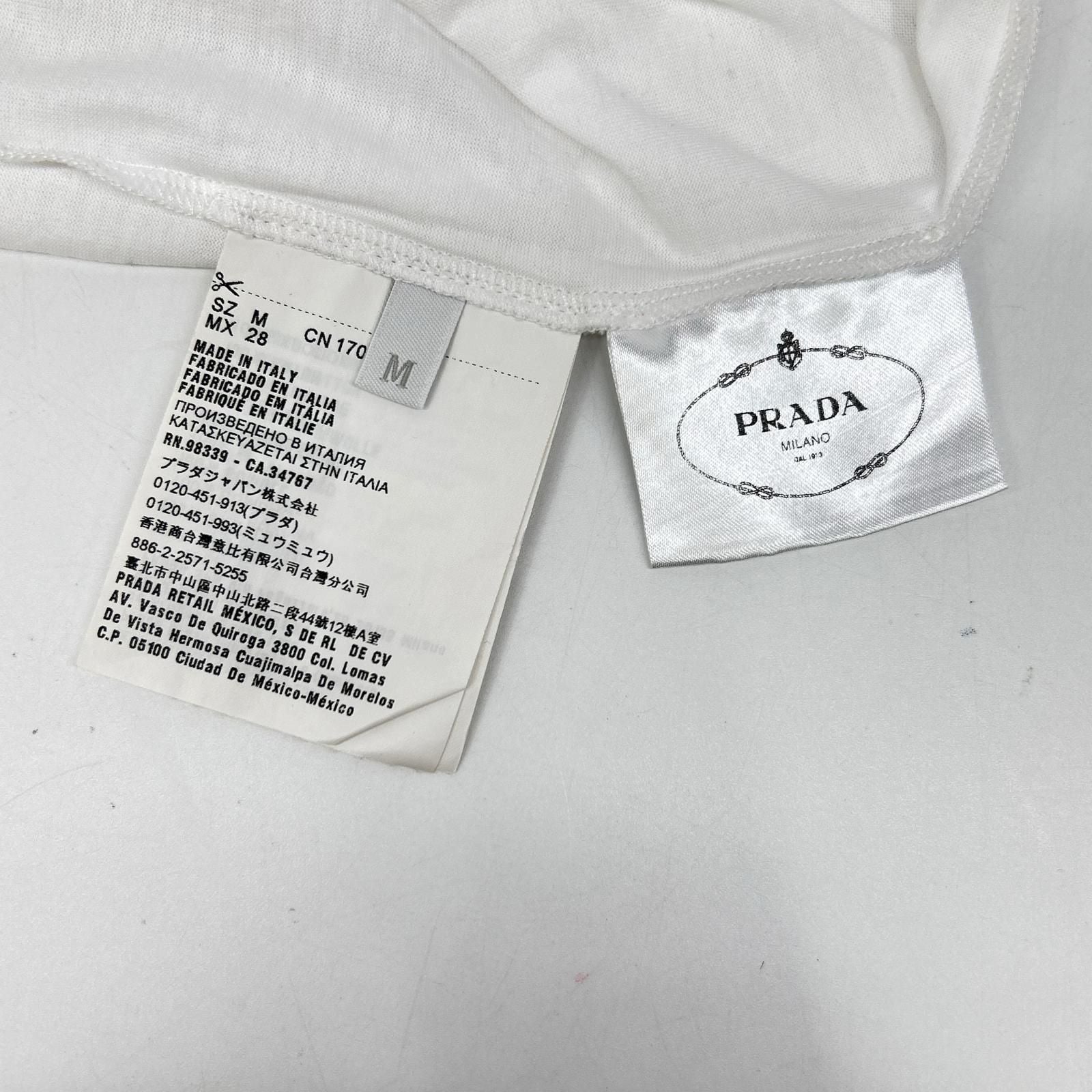 Prada Made White Cotton T-Shirt — view 4