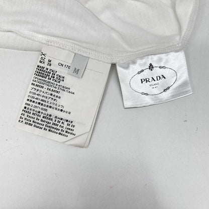 Prada Made White Cotton T-Shirt — view 4
