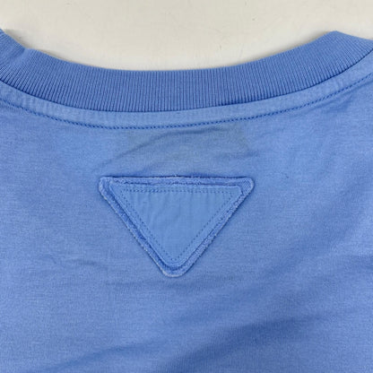 Prada Light Blue Cotton T-Shirt — view 6