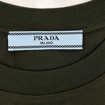 Prada Khaki Cotton T-Shirt — view 3