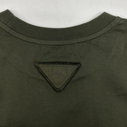 Prada Khaki Cotton T-Shirt — view 8