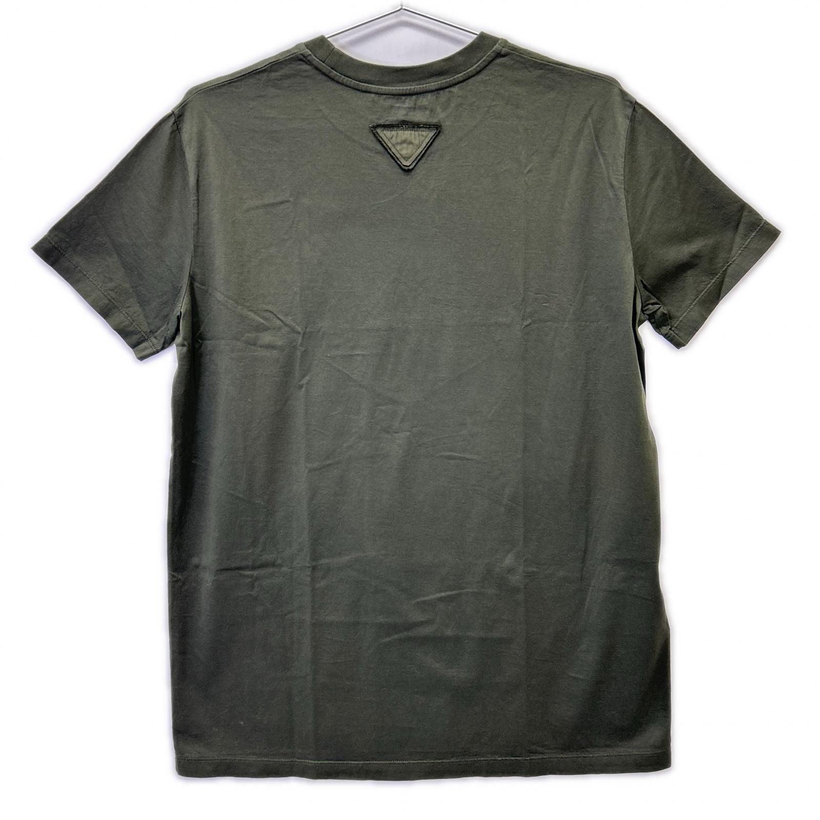Prada Khaki Cotton T-Shirt — view 2