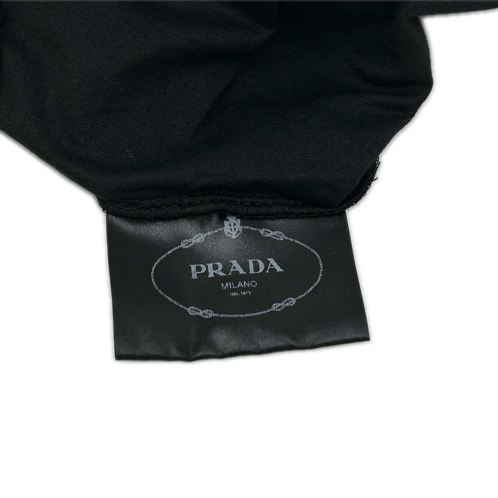 Prada Black Cotton T-Shirt — view 4