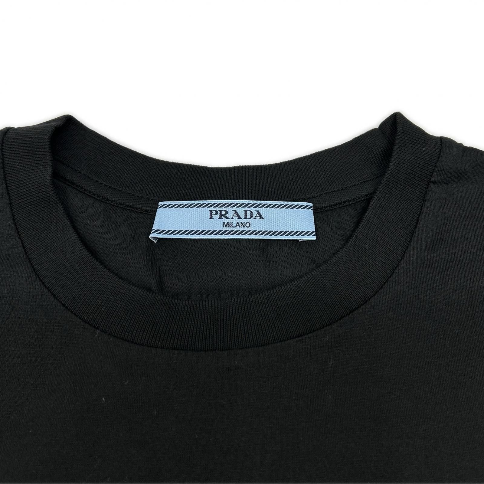 Prada Black Cotton T-Shirt — view 3