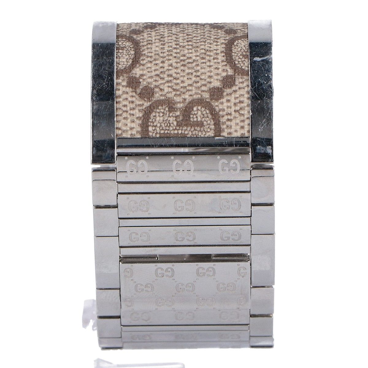 Gucci 112 Toile Collection Wide Bangle Quartz Watch — view 4