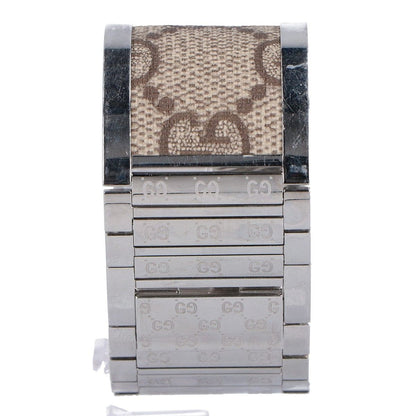 Gucci 112 Toile Collection Wide Bangle Quartz Watch — view 4