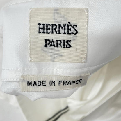Hermes White Cotton Mermaid Skirt 34 — view 3