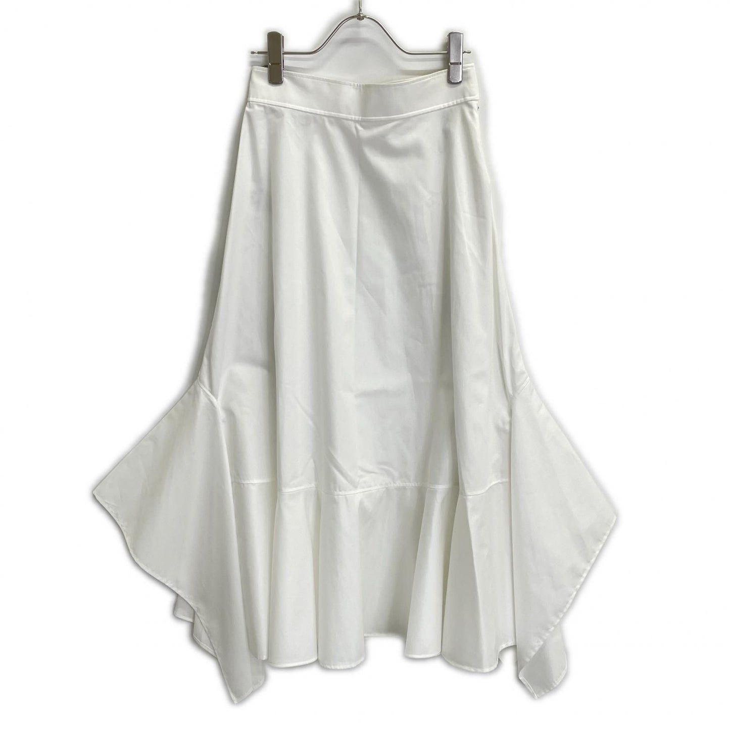 Hermes White Cotton Mermaid Skirt 34