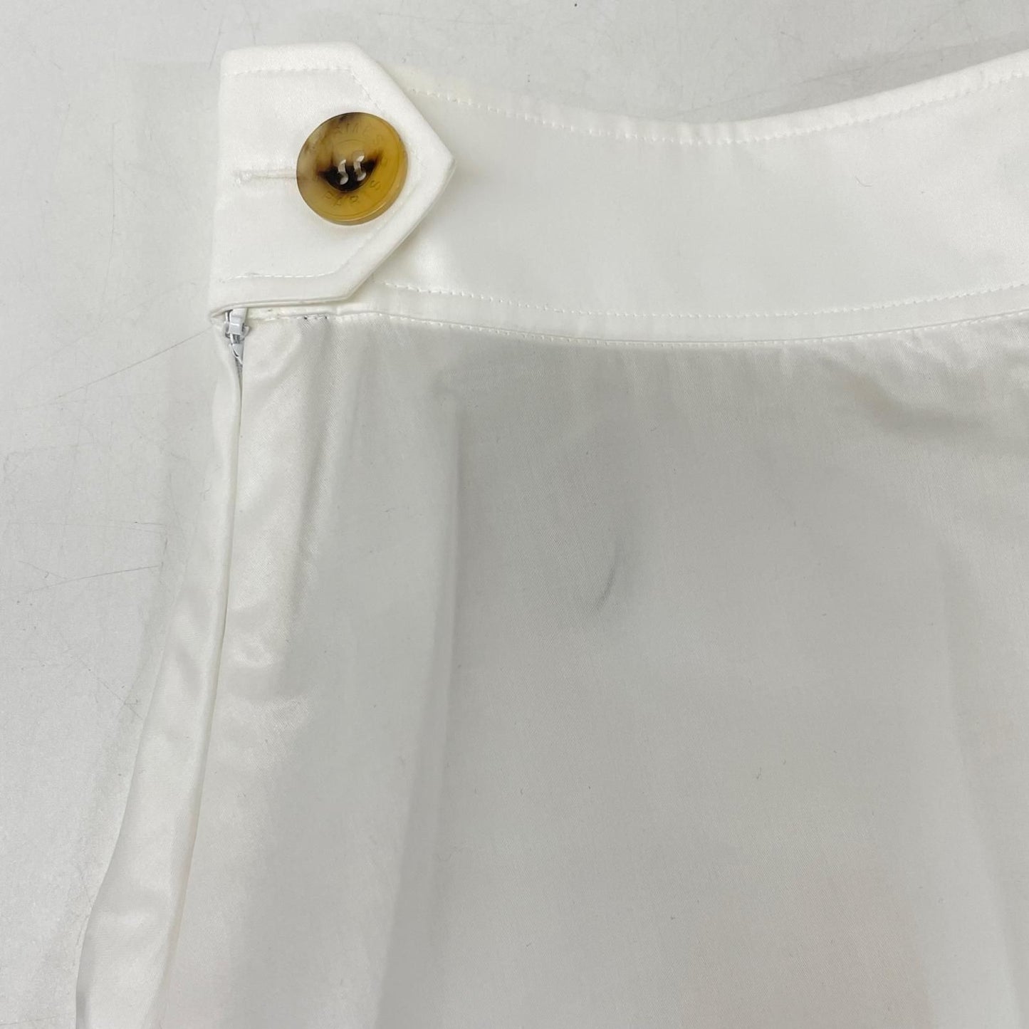 Hermes White Cotton Mermaid Skirt 34 — view 6