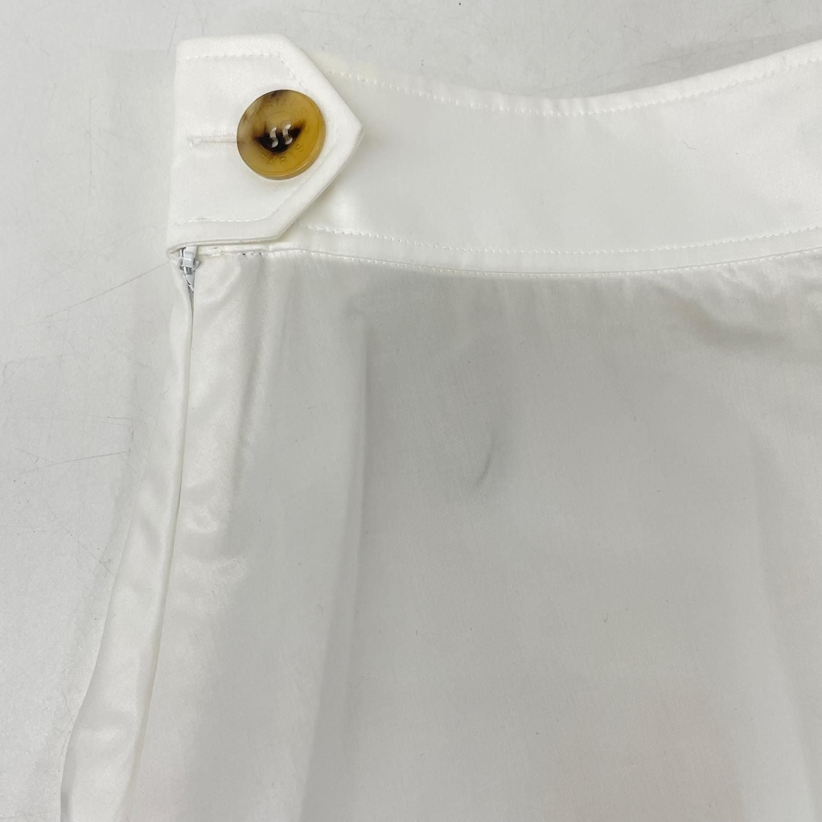 Hermes White Cotton Mermaid Skirt 34 — view 6
