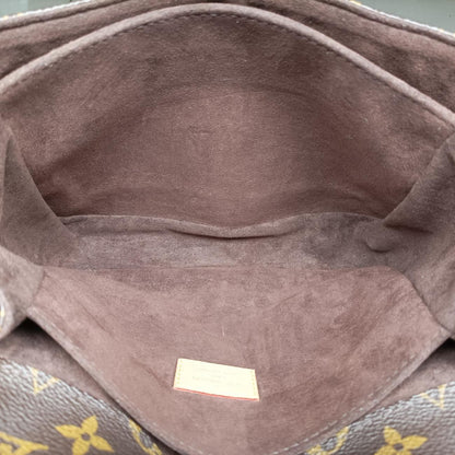 Louis Vuitton Pochette Metis MM Monogram Brown Canvas Handbag — view 9