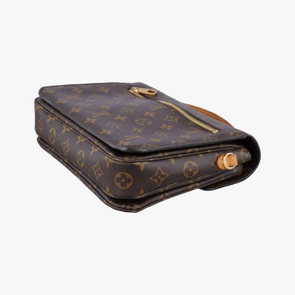 Louis Vuitton Pochette Metis MM Monogram Brown Canvas Handbag — view 6