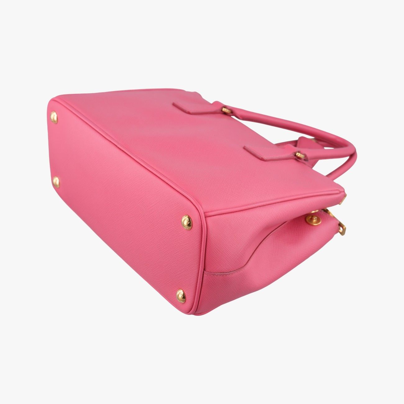 Prada Galleria Rose Red Saffiano Leather Messenger — view 6