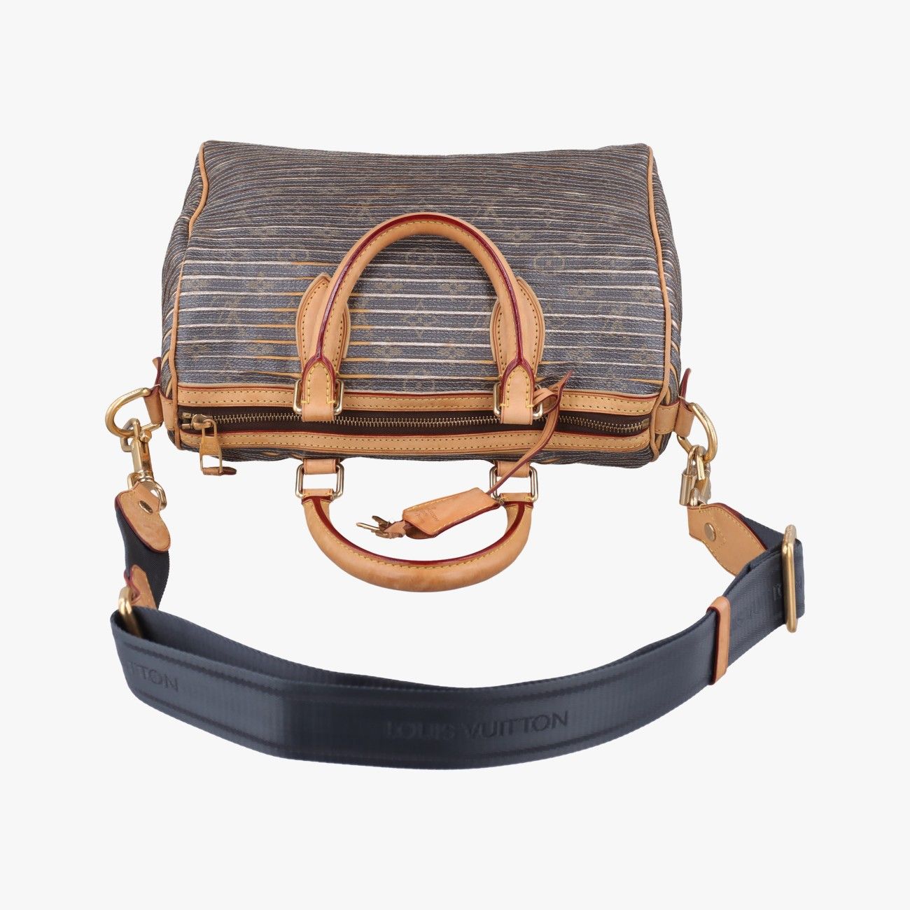 Louis Vuitton Eden Speedy Bandouliere 30 Argent Monogram Canvas Handbag — view 8