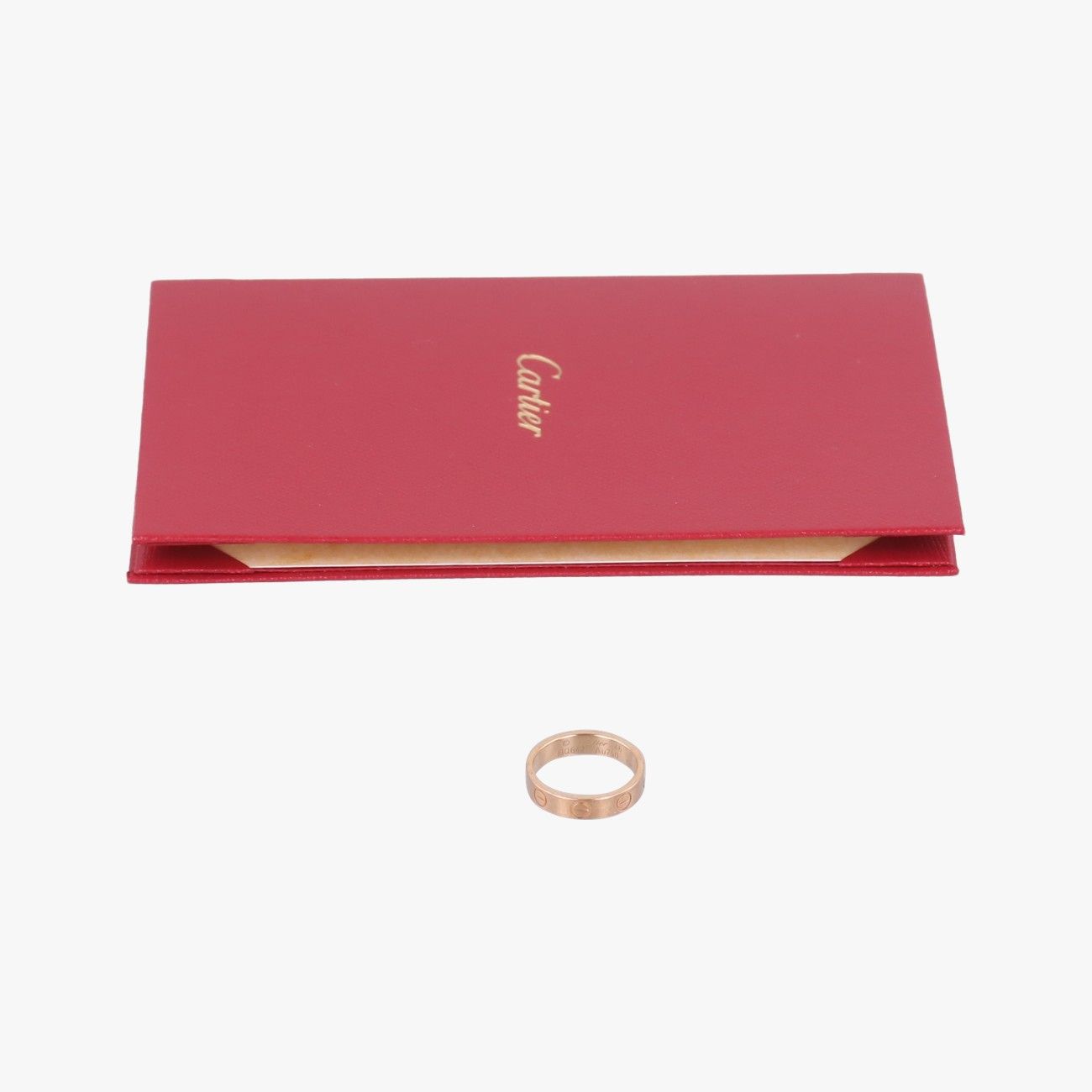 Cartier Mini Love Rose Gold Ring — view 4