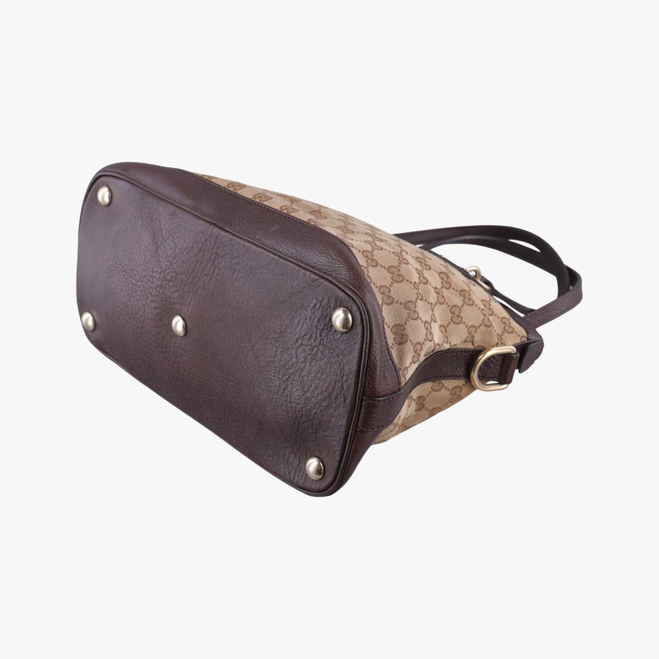 Gucci Issima Brown Leather Canvas Messenger — view 6