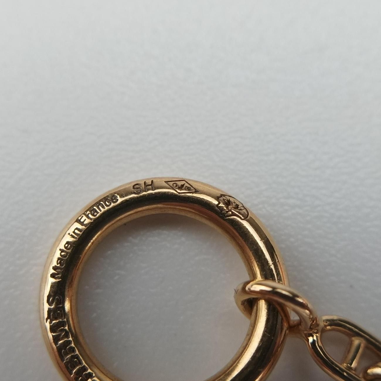 Hermes Chaine D'ancre TPM Enchainee Gold Bracelet — view 8