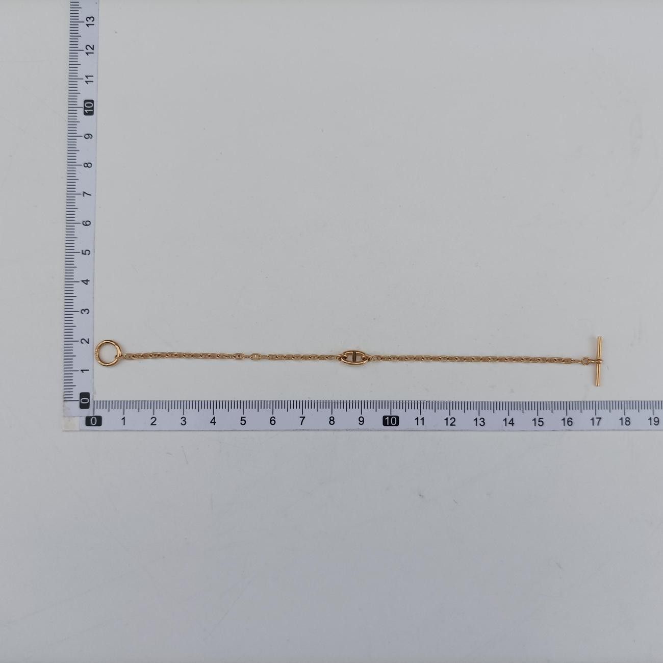 Hermes Chaine D'ancre TPM Enchainee Gold Bracelet — view 5