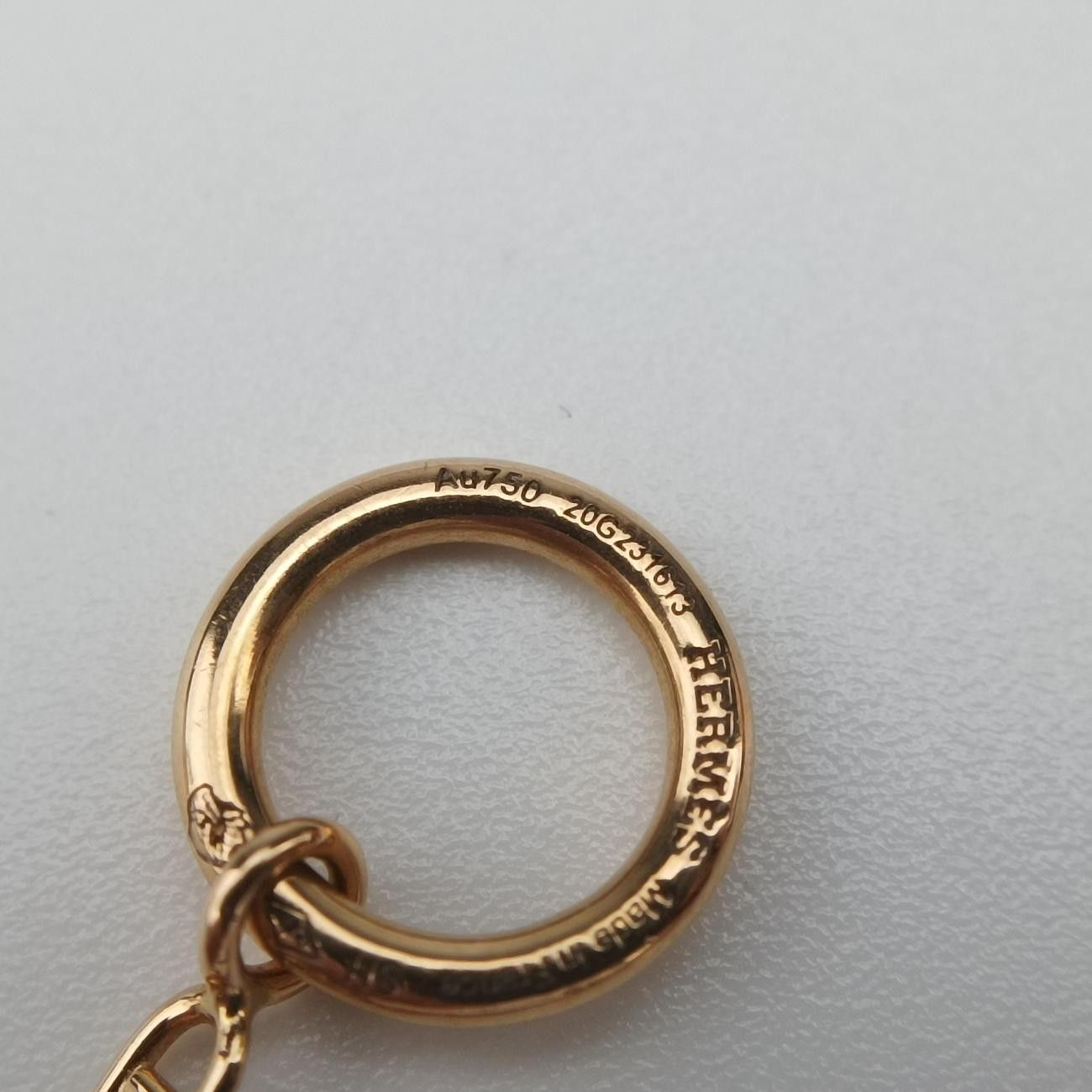 Hermes Chaine D'ancre TPM Enchainee Gold Bracelet — view 9