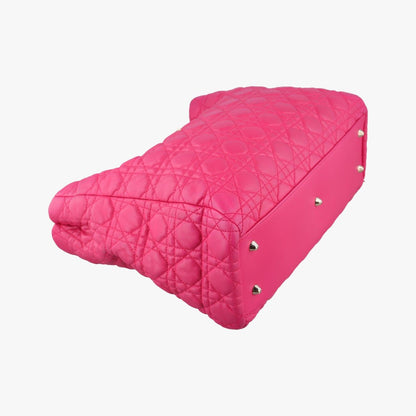 Dior Cannage Soft Shopping Pink Lambskin Messenger — view 7
