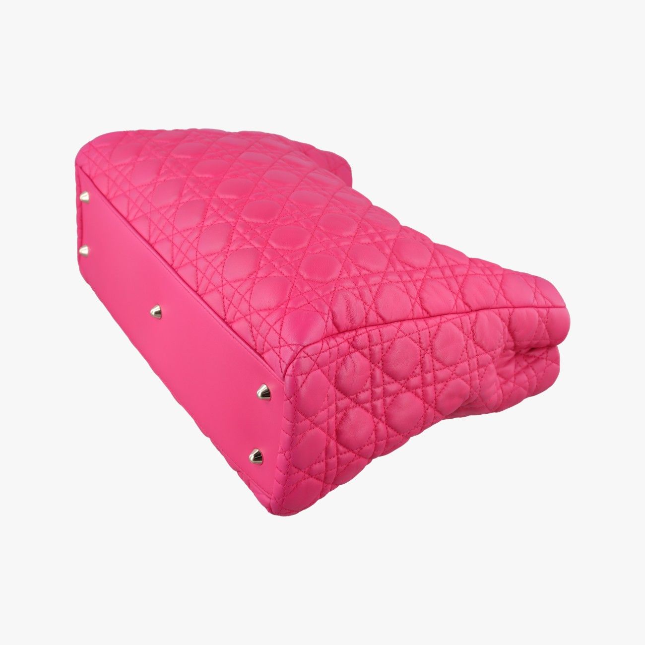 Dior Cannage Soft Shopping Pink Lambskin Messenger — view 6