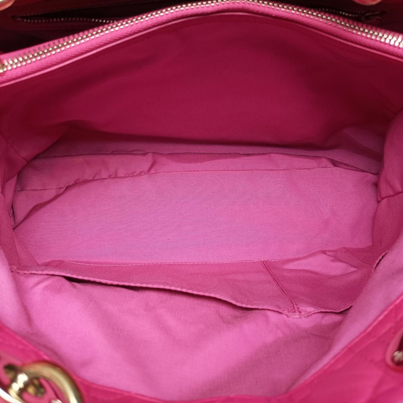 Dior Cannage Soft Shopping Pink Lambskin Messenger — view 9