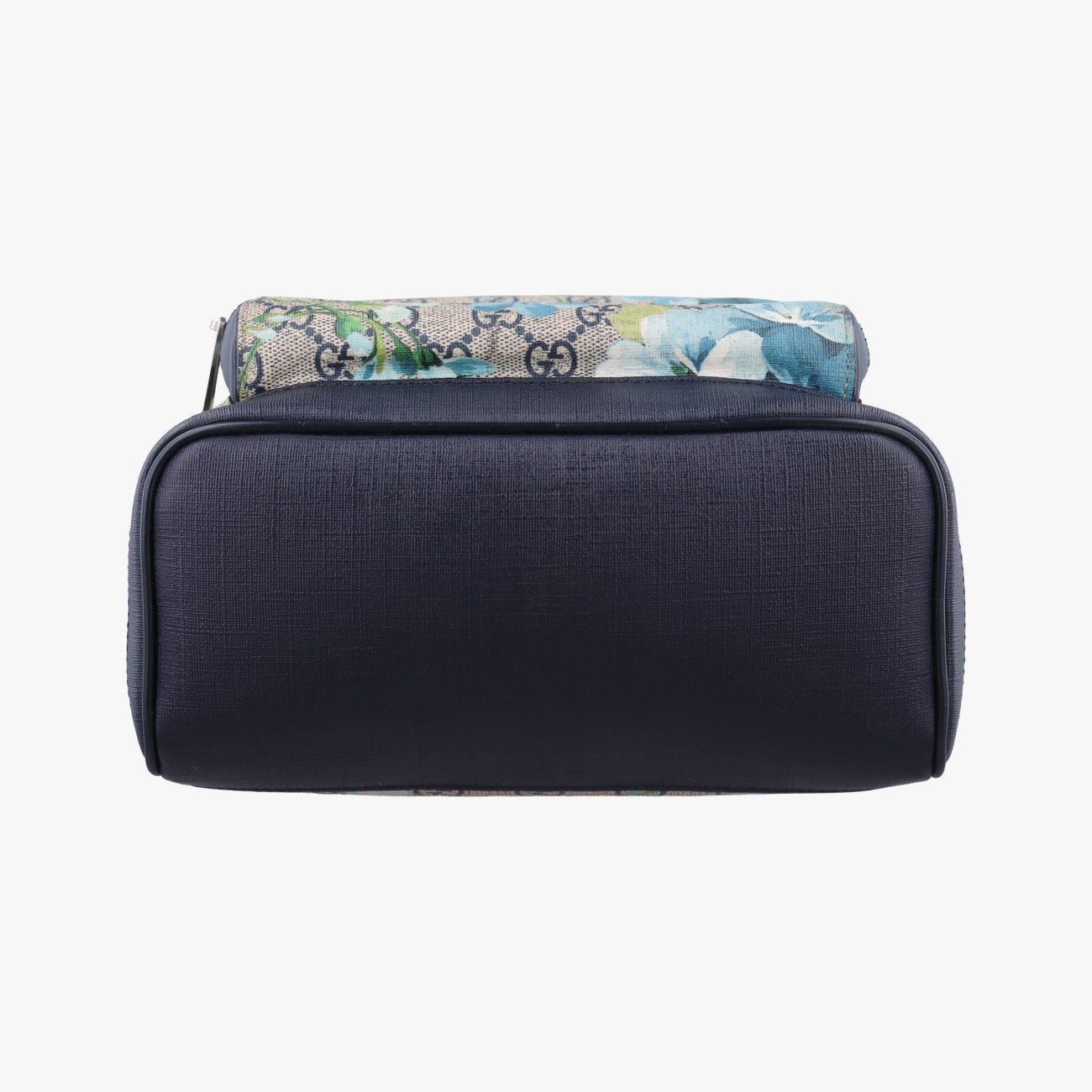 Gucci GG Blue Mus Beige Navy Multicolor Canvas Backpack — view 3