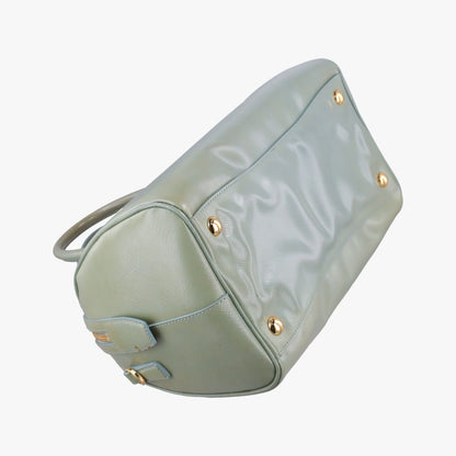 Prada Bow Sling Bag Green Patent Saffiano Leather — view 7