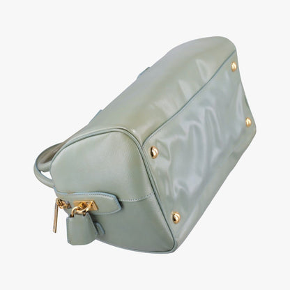 Prada Bow Sling Bag Green Patent Saffiano Leather — view 5