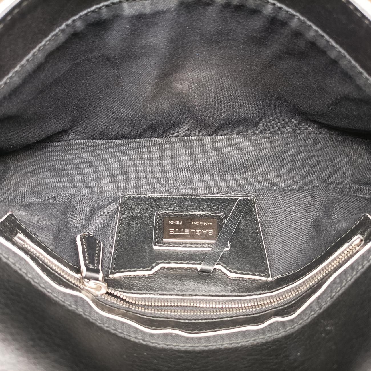 Fendi Monster Star Baguette Black Yellow Leather Messenger — view 9