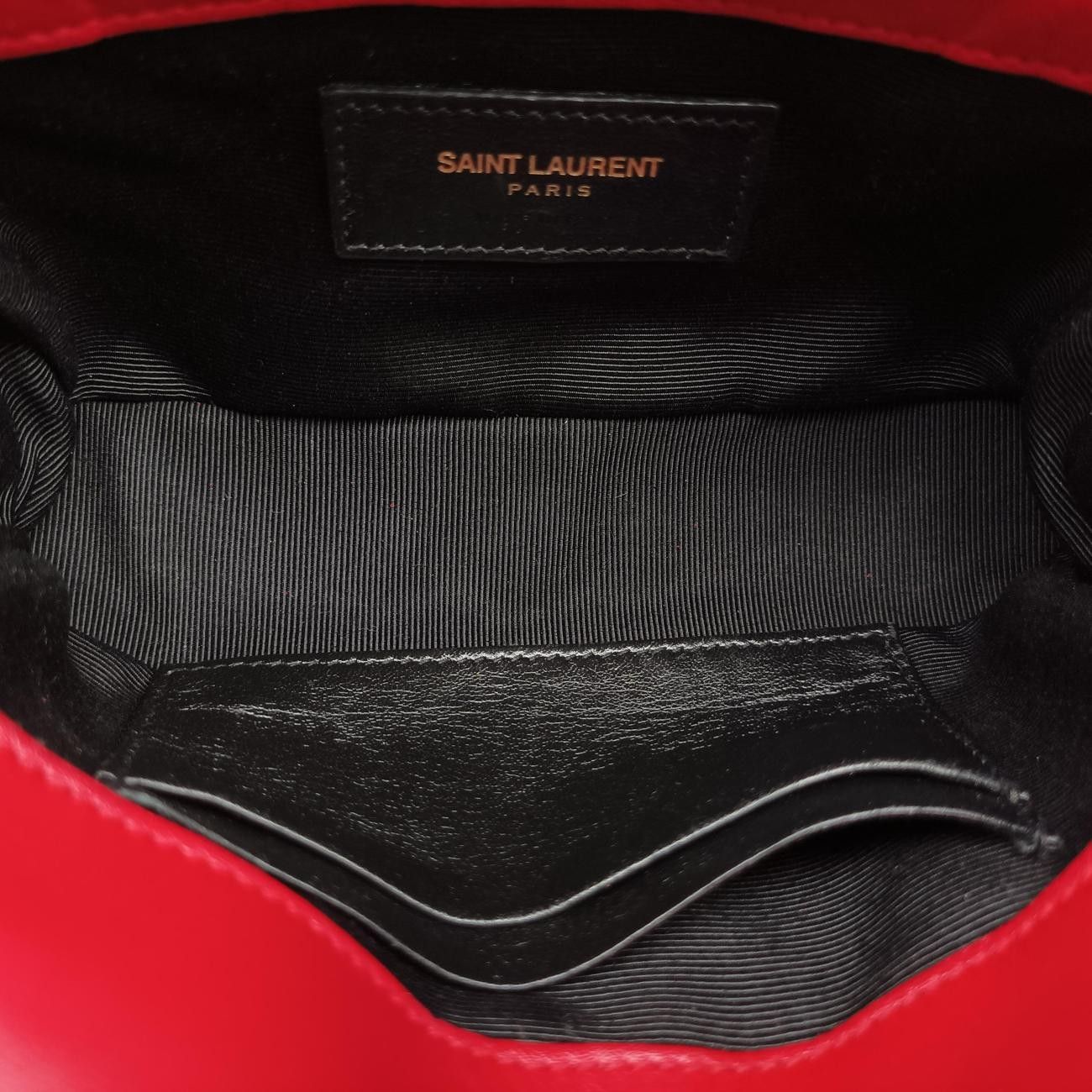 Saint Laurent Baby Chai Red Leather Messenger — view 9