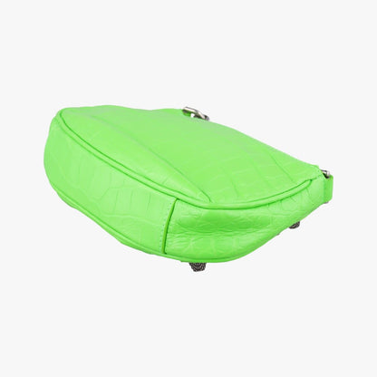 Balenciaga le Cagole Green Lambskin .3817.0 Messenger — view 6