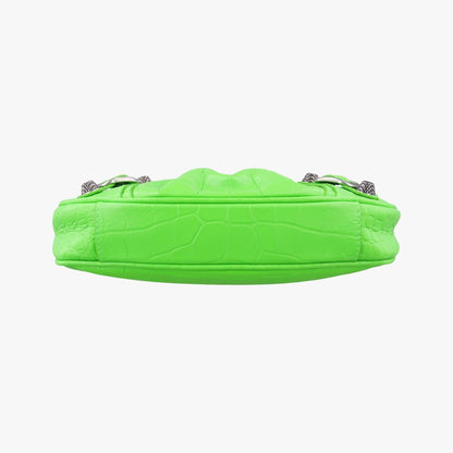 Balenciaga le Cagole Green Lambskin .3817.0 Messenger — view 3