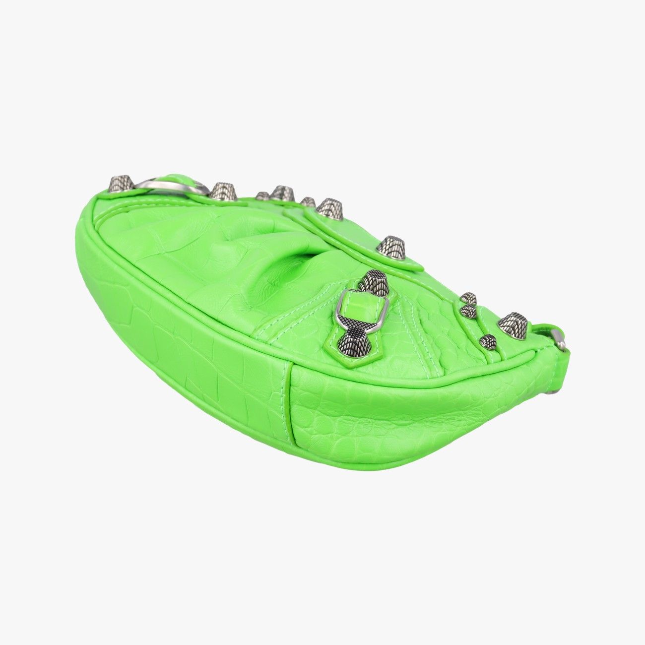 Balenciaga le Cagole Green Lambskin .3817.0 Messenger — view 4