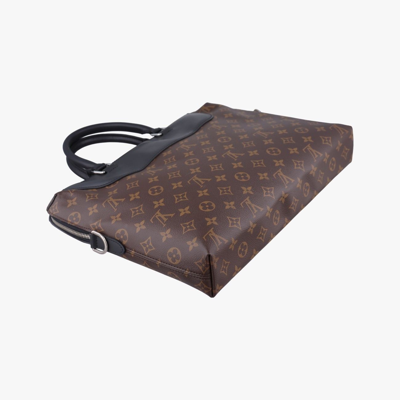 Louis Vuitton Porte Documents Monogram Brown Black — view 7