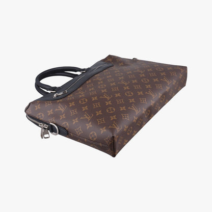 Louis Vuitton Porte Documents Monogram Brown Black — view 5