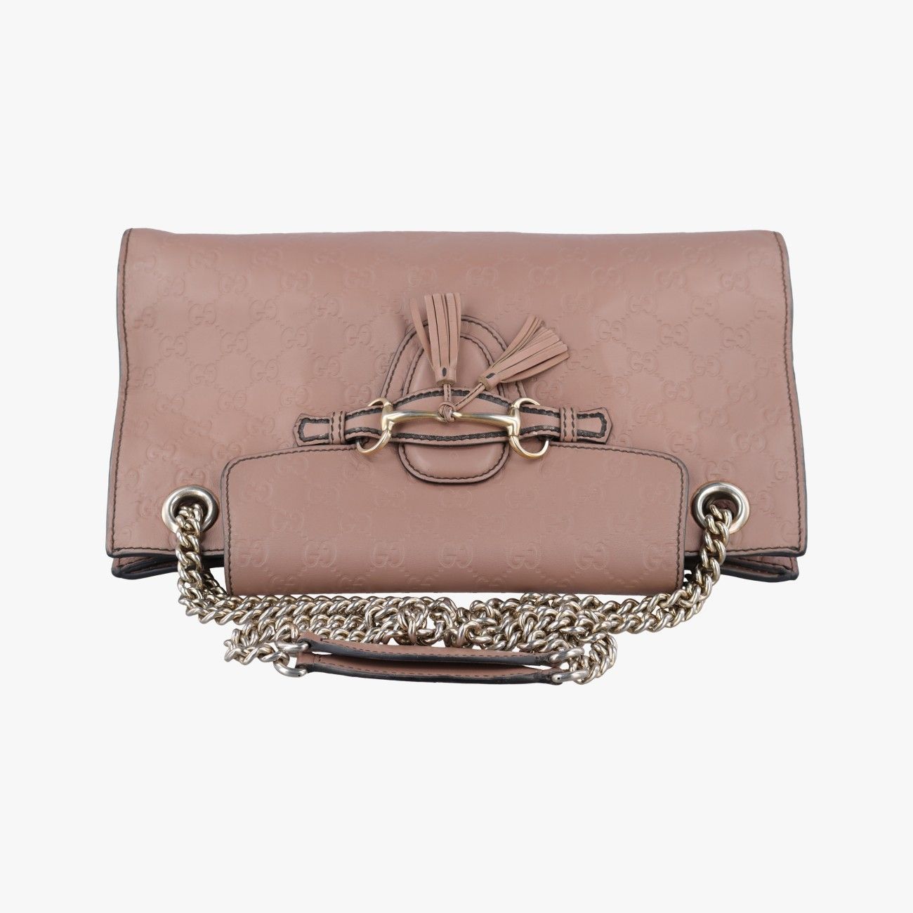 Gucci Emily Pink Leather Messenger — view 8