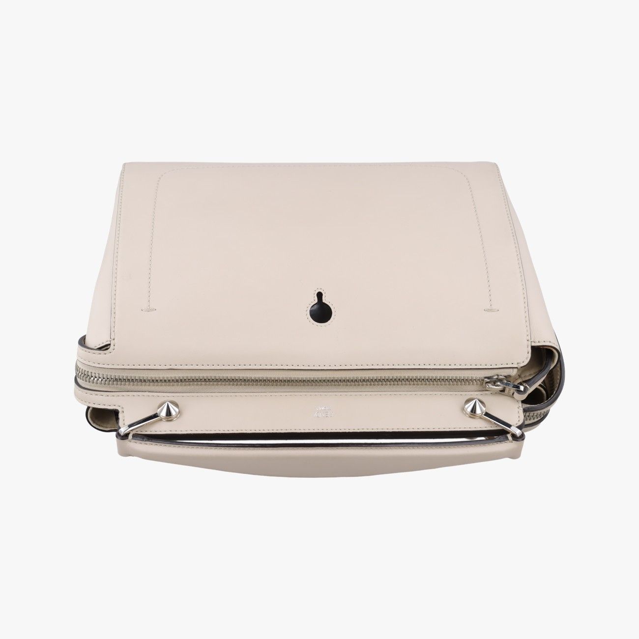 Fendi Com Beige Leather Messenger — view 8