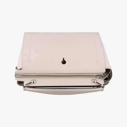 Fendi Com Beige Leather Messenger — view 8